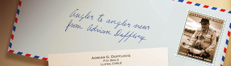 Fly Fish Chile. About our fishing stamps: We chose a few photographs to design our collection of fly fishing in Chile stamps. Each one shows a subject representative of fly fishing for trout in Chile. The Cumilahue Fly Fishing Lodge, and especially in our area, with its&rsquo; magnificent rivers. You can enjoy them by enlarging the image with a simple click. 