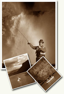 : Fishing in Chile at the most scenic rivers for trophy trout. Adrian Dufflocq, owner of the Cumilahue Fly Fishing Lodge.